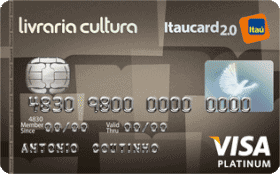 Cartão de Crédito Livraria Cultura Itaucard 2.0 Platinum Visa