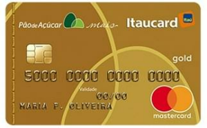 Cartão de Crédito Pão de Açúcar Mais Itaucard Gold Mastercard