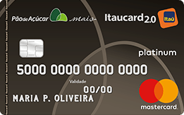 Cartão de Crédito Pão de Açúcar Itaucard Platinum Mastercard