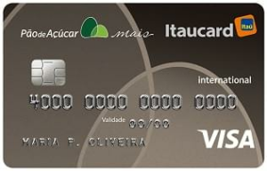 Cartão de Crédito Pão de Açúcar Mais Itaucard Internacional Visa