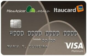 Cartão de Crédito Pão de Açúcar Mais Itaucard Platinum Visa