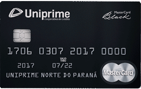 Cartão de Crédito Uniprime Black Mastercard