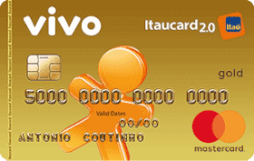 Cartão de Crédito VIVO Itaucard 2.0 Gold Mastercard Pré