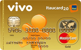 Cartão de Crédito VIVO Itaucard 2.0 Gold MC Pós
